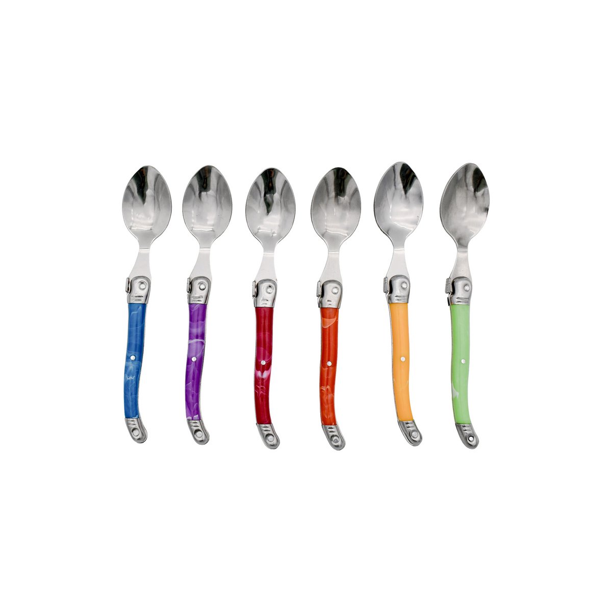 Ménagère Laguiole Héritage- Manche Coloré – 24 pièces