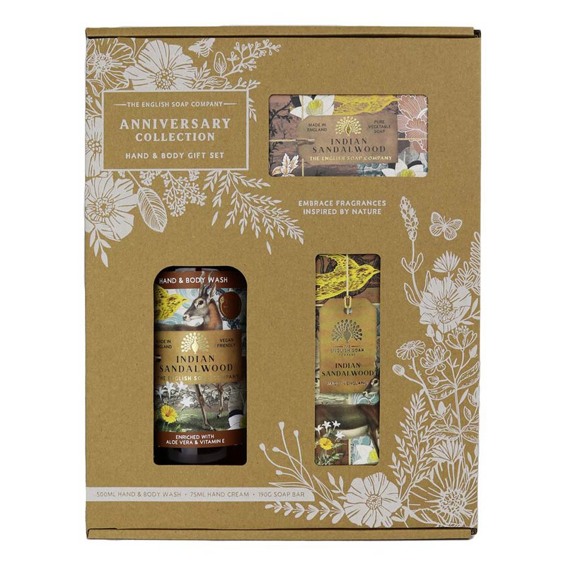 SAPONE INGLESE C° Mani e Corpo - Set Regalo - Legno di Sandalo Indiano