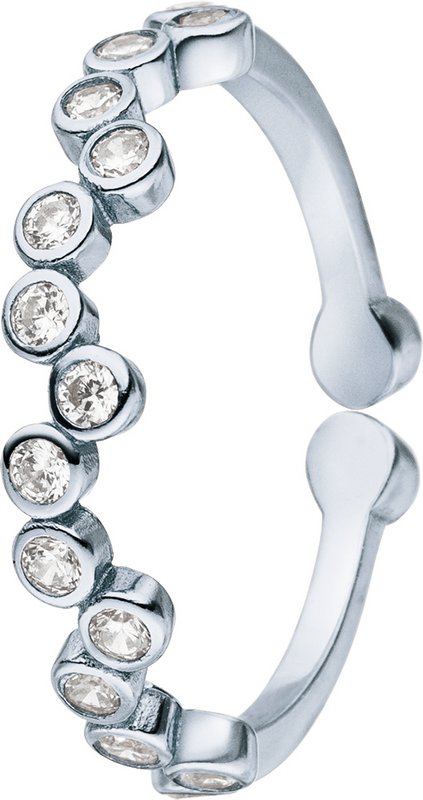 Anello in argento con zirconi