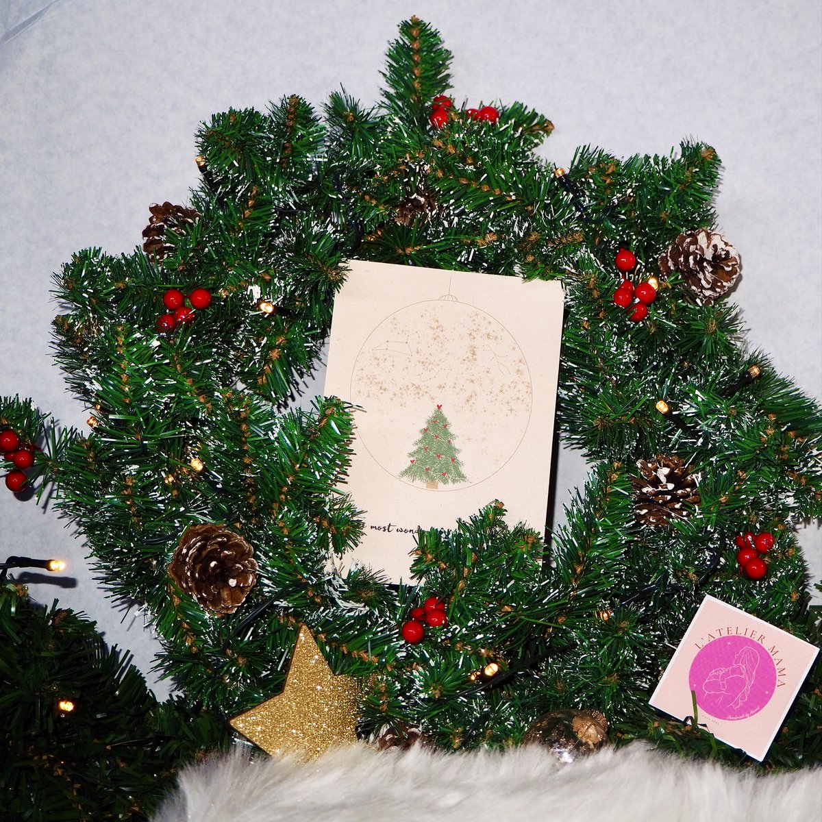 Christmas card 'Glass Christmas bauble'