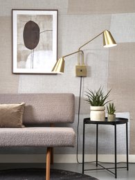 Wandlamp Brema 2-kap, goud