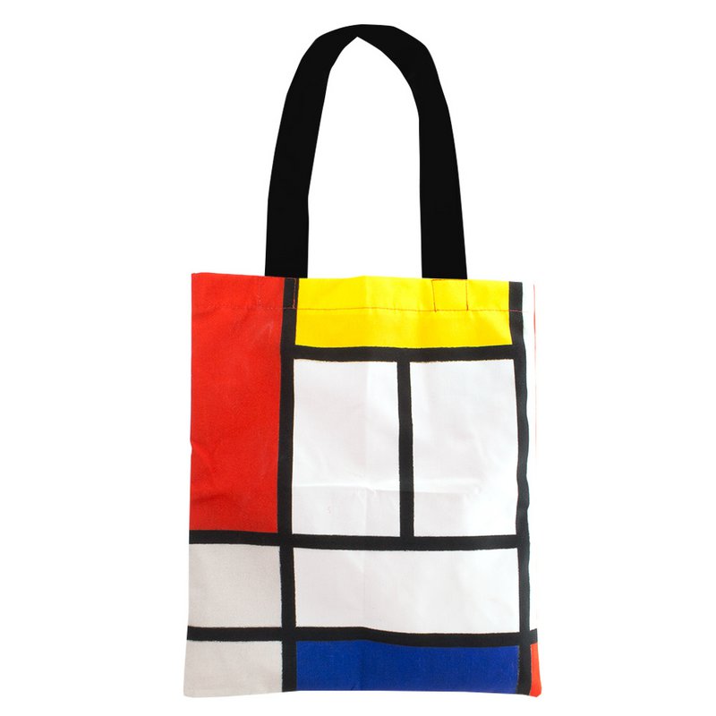 Sac fourre-tout en coton Luxe, Mondriaan, Composition