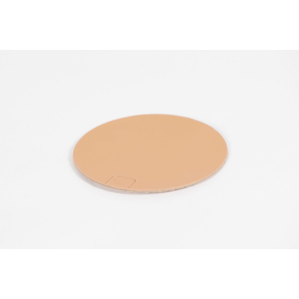 Onderzetters van leer, 4-pack, naturel