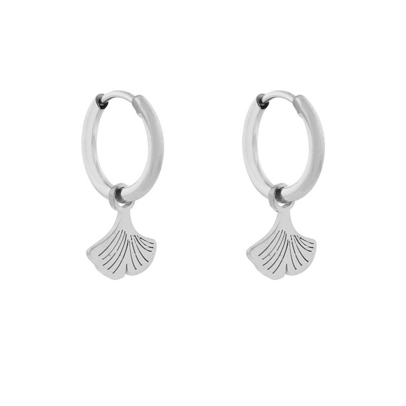 OORBELLEN MINIMALISTISCH GINKGO BLAD