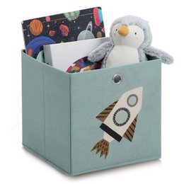 Storage box "Rocket", fleece, petrol