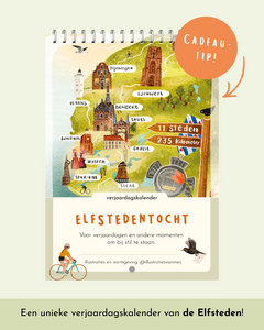 Geburtstagskalender Elfstedentocht | Friesische Elf Städte | Radtour durch elf Städte