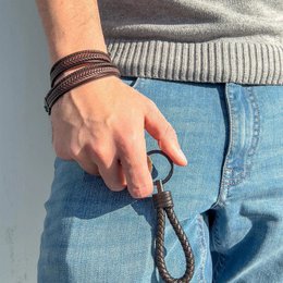 Leather bracelet "Wrap"