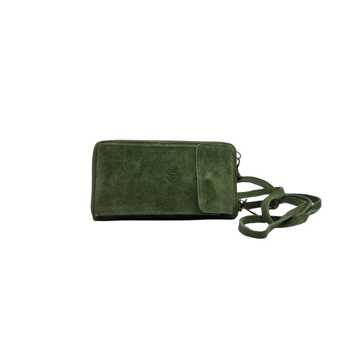 POCHETTE CUIR SUEDE VERTICAL