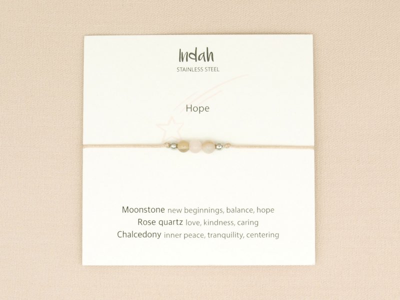 Armband rock, Hope, zilver en goud