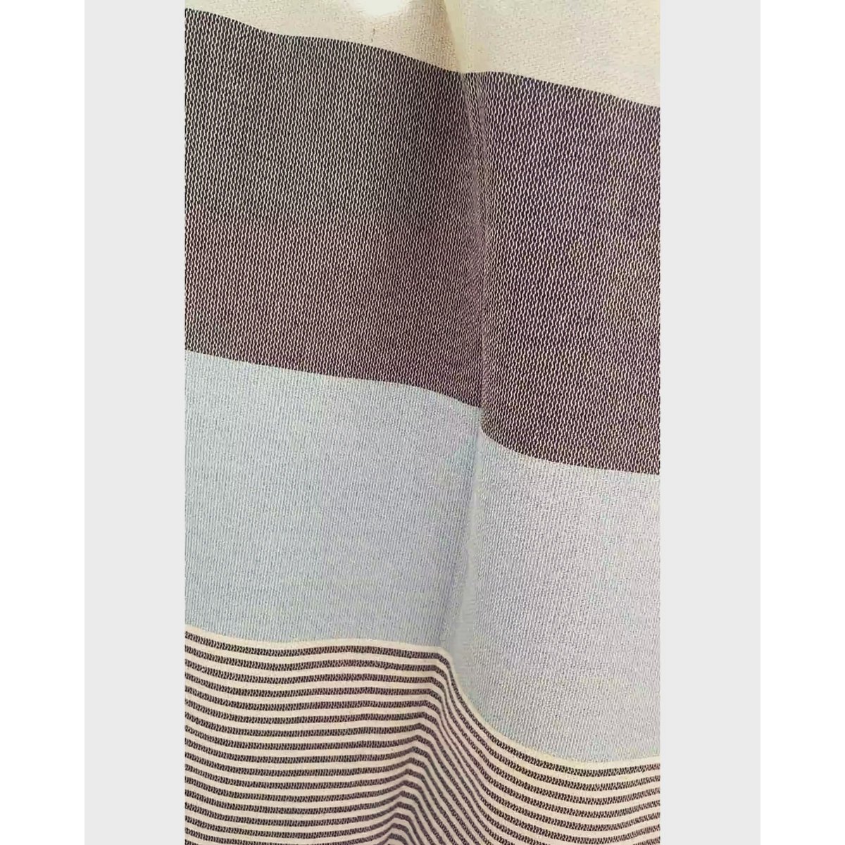 TOWEL TO GO PALERMO Cotton Beach Towel 180x100 cm | Sand Free | Blue / Black | with Gift Box