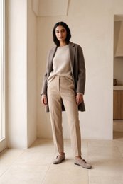 CAMILA TAUPE – Ballerinas mit runder Zehenpartie