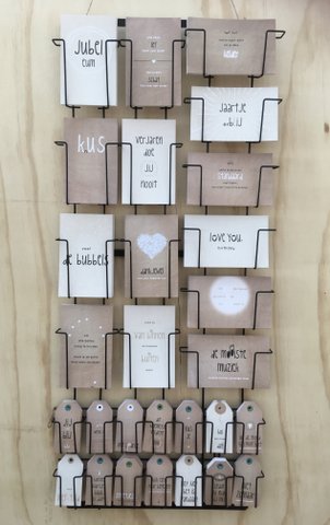 COMBI - 210 Paper Wishes & 280 Zingevers - Wall display