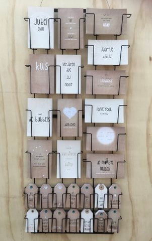 COMBI - 210 Paper Wishes & 280 Zingevers - Wall display
