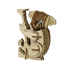 Kit de construcción Puzzle 3D Koala - madera