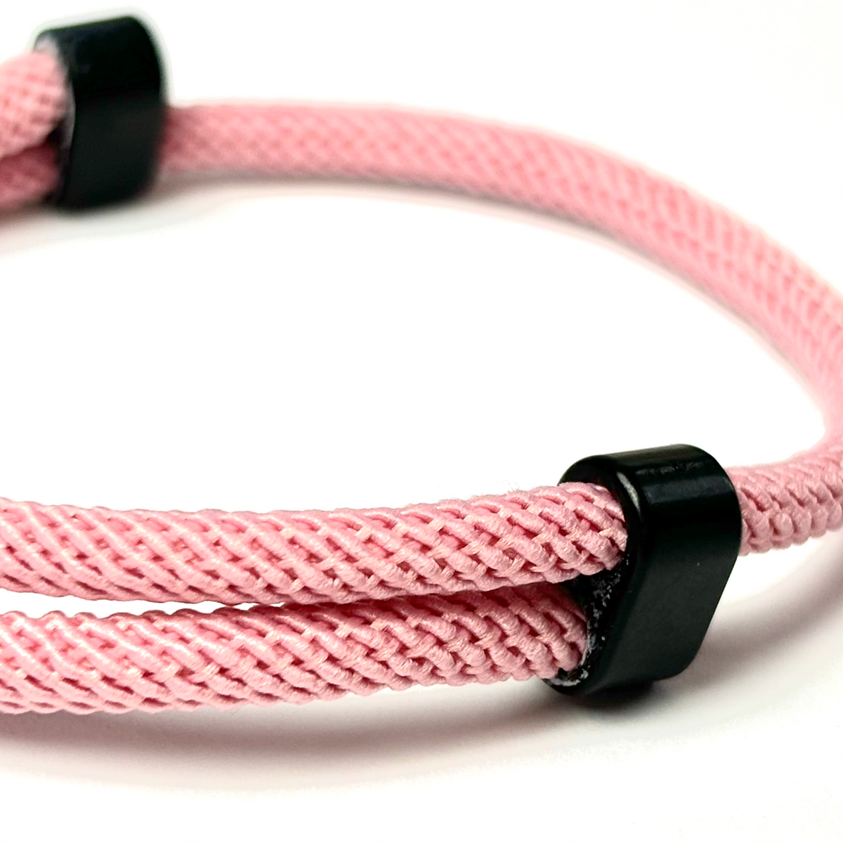 Roze touw armband