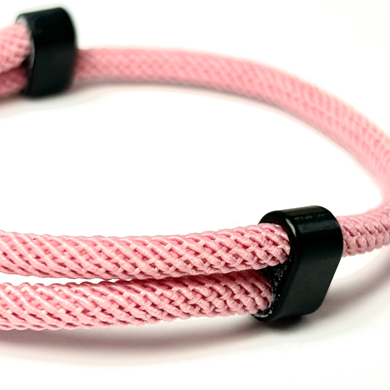 Pulsera de cuerda rosa