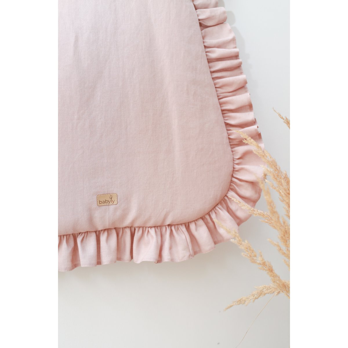 linnen babyslaapzak met ruches, babyslaapzak met ruches zomer 1 TOG, 1,5 TOG, 2,5 TOG