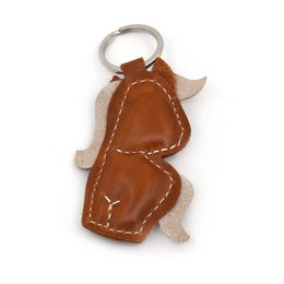Icelandic Horse Leather Animal Keychain