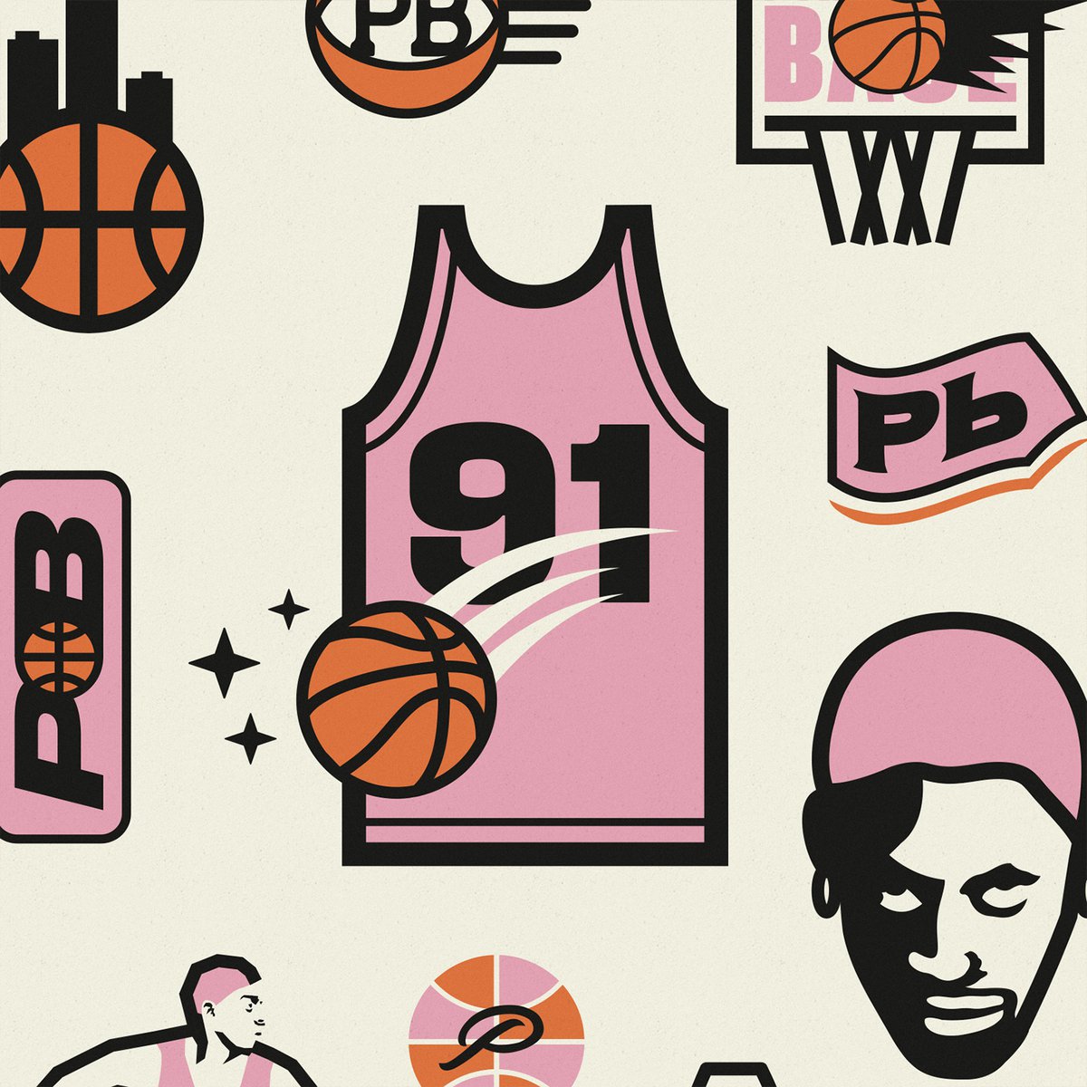 Poster "PB Basket-Ball" - A4 & 30x40cm - Art print