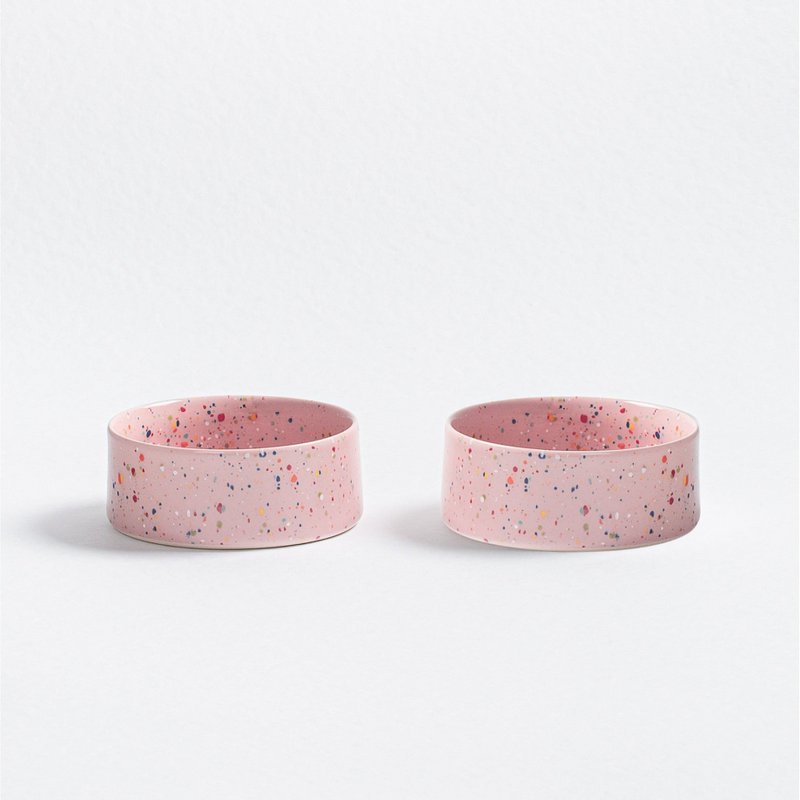 New Party Pet Bowl 14cm Set 2 Pink