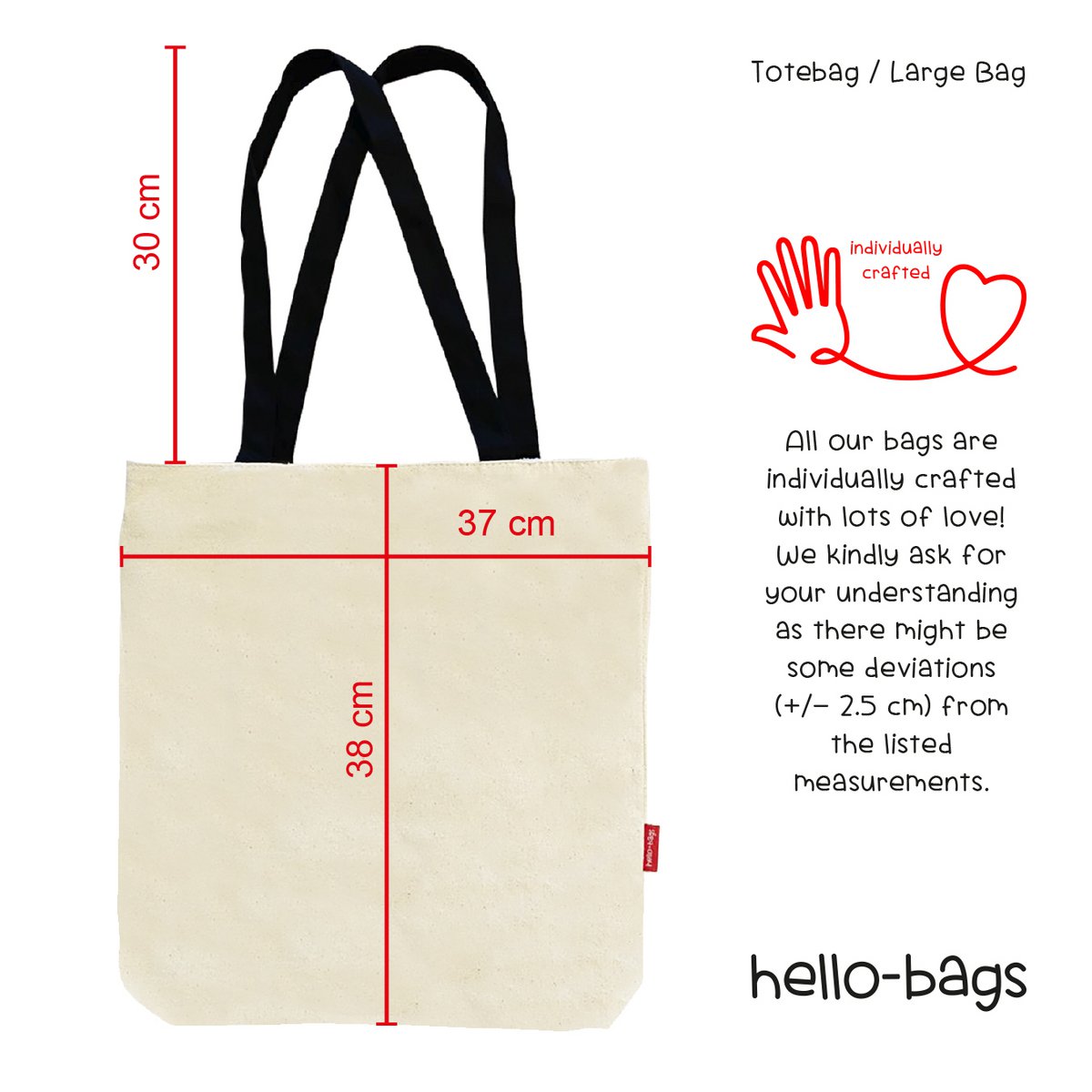 Totebags. Bolso grande modelo "VUELA"