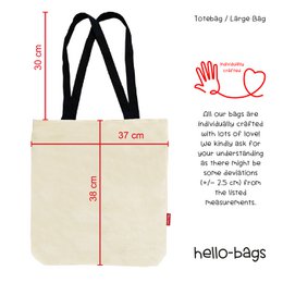 Totebags. Bolso grande modelo "VUELA"