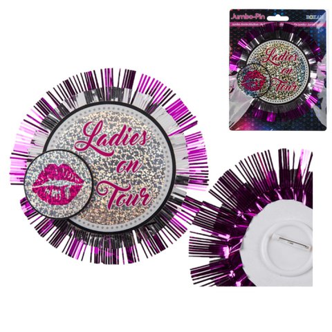 Kinky Pleasure - OB005 - Bachalorette -knop / broche xxl '' Ladies on Tour '' - 10 stuks