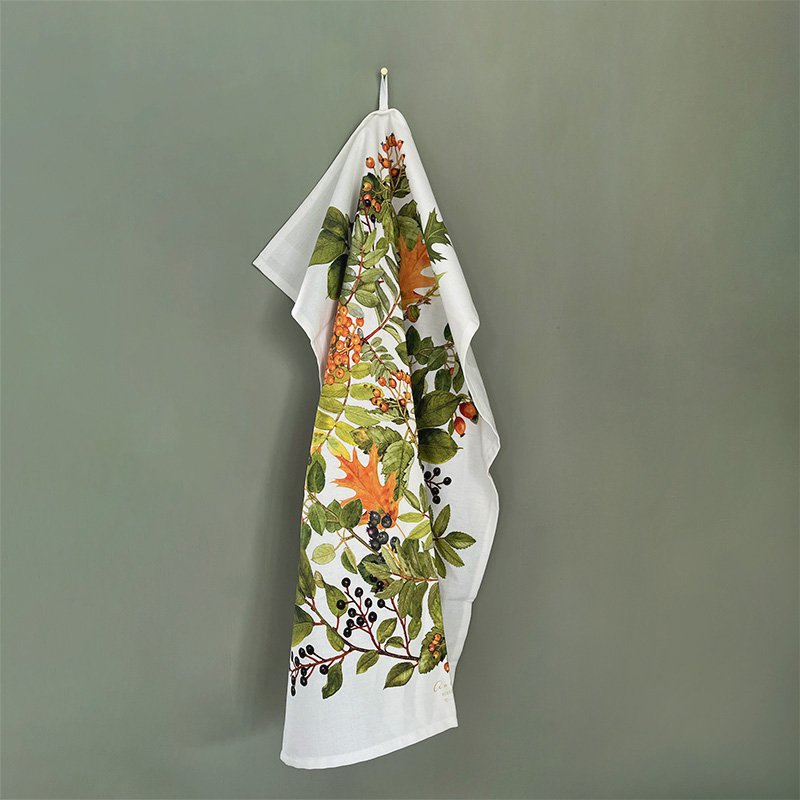 Organic tea towel - Autumn