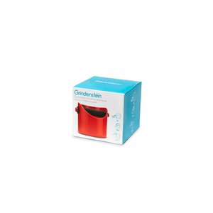 Coffee grounds knock-off container GRINDENSTEIN, compact, red