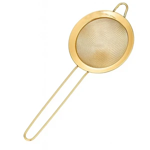 Matcha Tea Strainer Gold Stainless Steel Chakoshi | fine mesh for Japanese tea ceremony