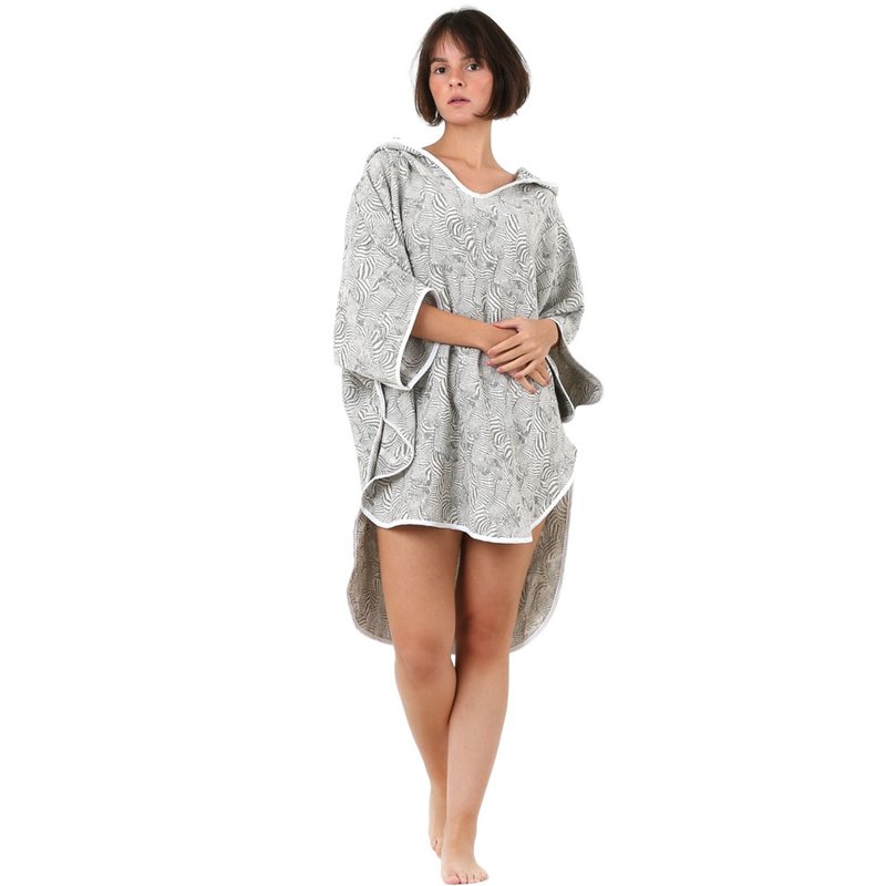 Poncho de plage en gaze de coton