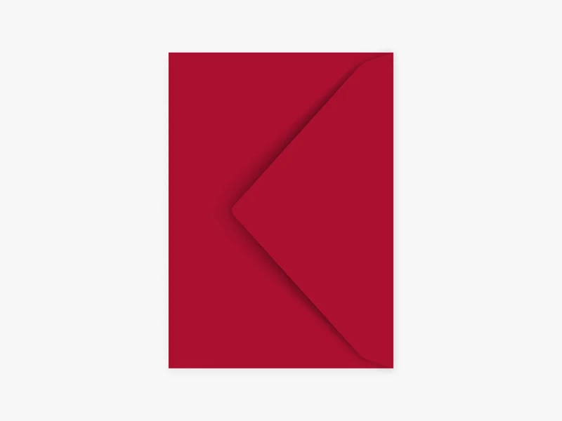 Umschlag / Cherry Red