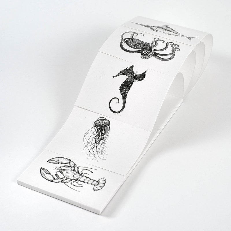 Blocco note – Quintetto di creature marine