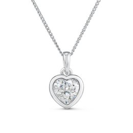 A heart-shaped pendant with sparkling crystals, perfect for adding a touch of elegance to any outfit.