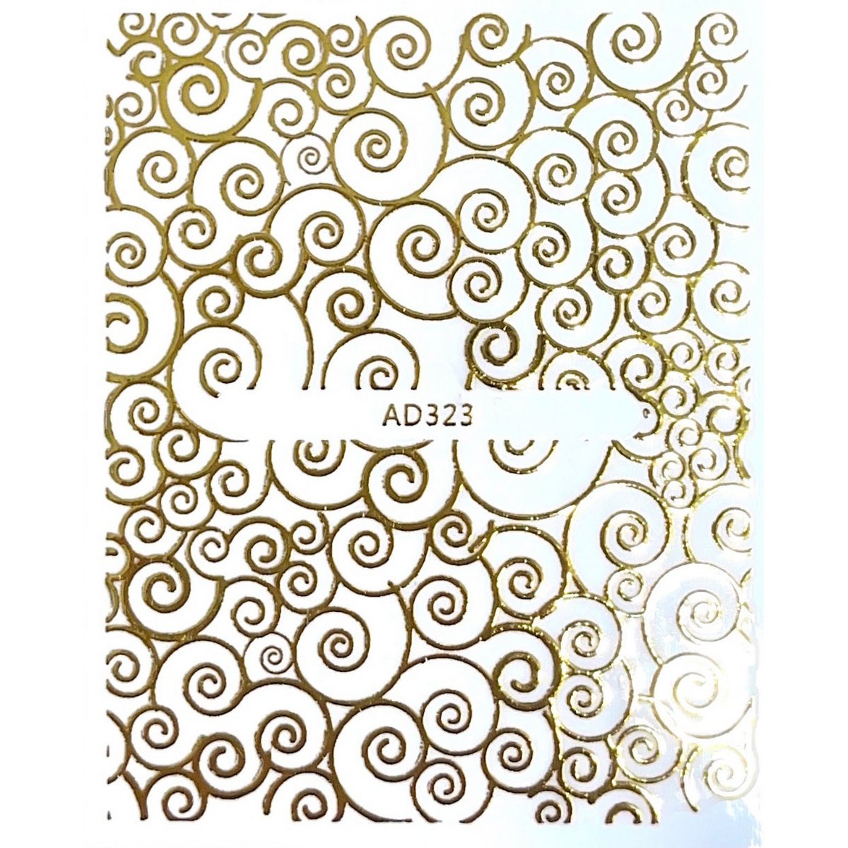 Gold pattern stickers
