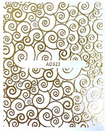 Gold pattern stickers