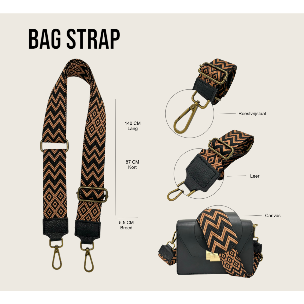 Tracolla per borsa Kiki