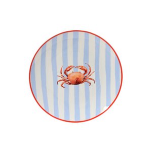 Frühstücksteller Krabbenporzellan Ø19,4xH2cm