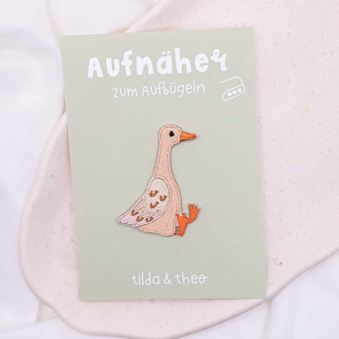 Patch goose patch børneskjorte gæs - gave skjorte dekorere jern på patch