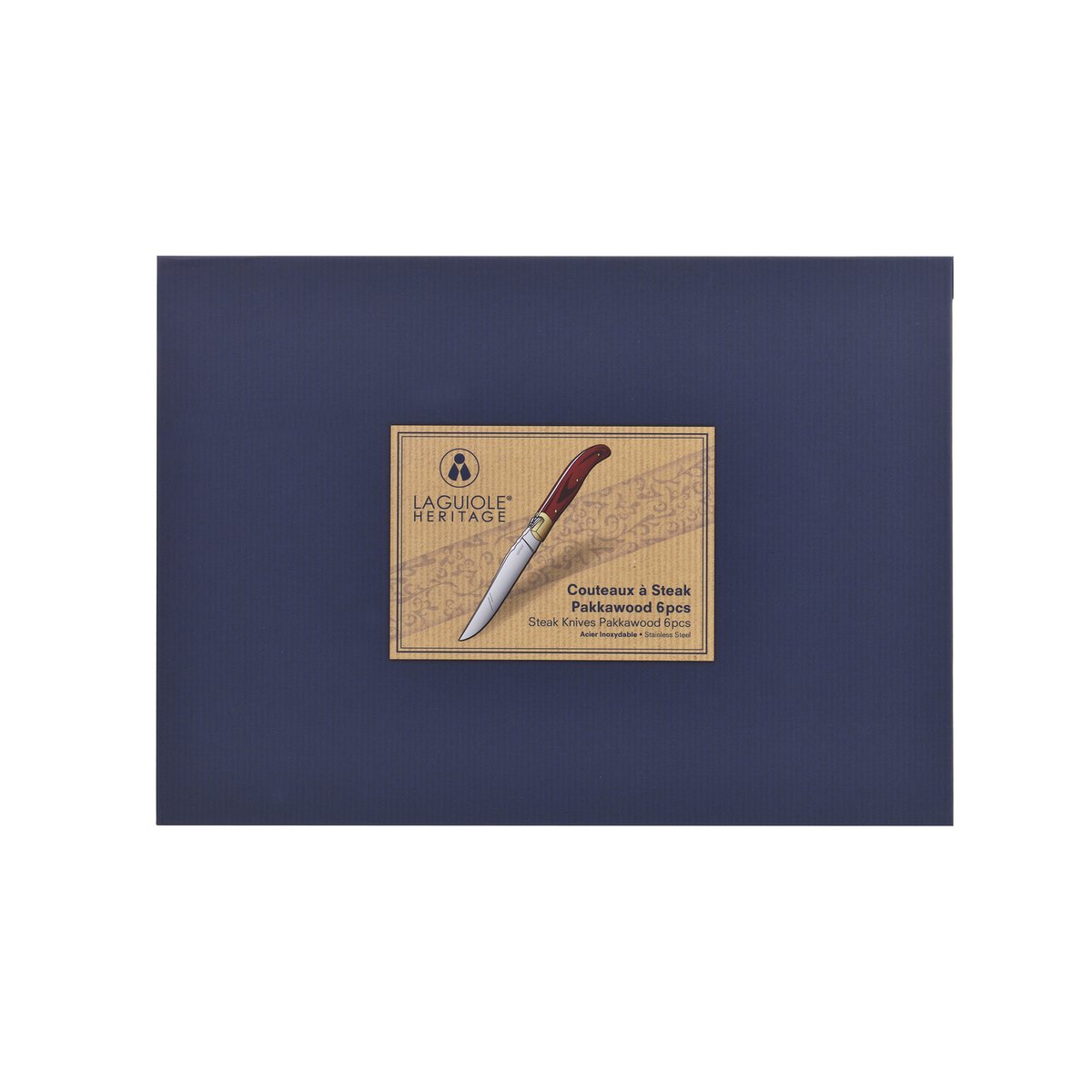 Box of 6 table knives Rosewood handle