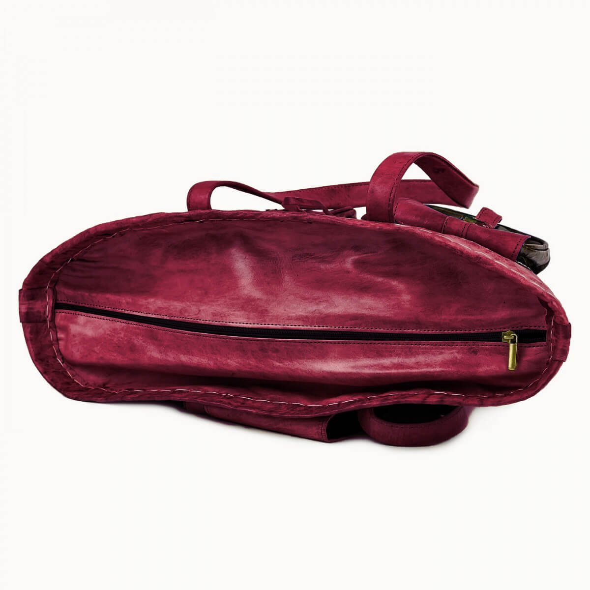 Leather Basket 'Saint Tropez'
