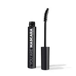 Black mascara in a sleek black tube. Volumizing and lengthening formula for dramatic lashes.