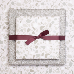 Pink wrapping paper with terrazzo pattern, packing gifts in boho style, packing gifts for women, packing mother's day gift, wrapping paper wedding