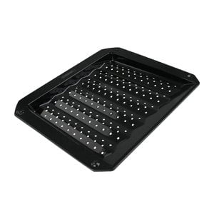 Corrugated and perforated plate for oven and barbecue in sheet metal FM Professional Barbecue