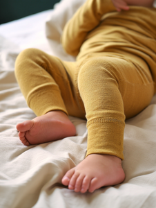 Want Baby Kinderbroek - Merinowol - Harvest Gold