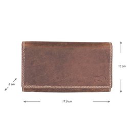 Large Buffalo Leather Wallet with Flap - 3 Colours - Arrigo