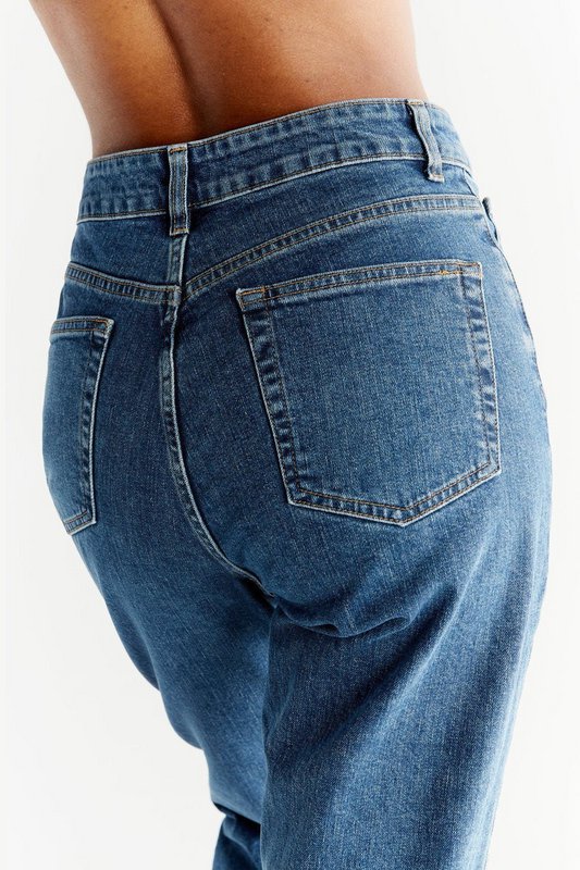 WN1009-231 | Dame Mom Fit - Lapis Blue
