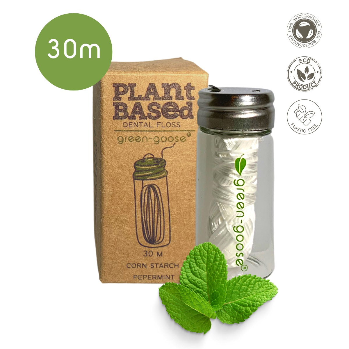 green-goose Bio-based Flosdraad - 30m - Mint
