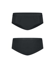Pantaloni mestruali ragazze hipster – super assorbenti (stampa nera, rosa)