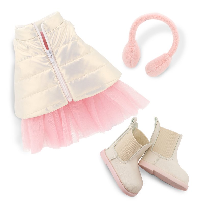 Plush toy, Lucky Doggy, Clothing set: Pink Dream